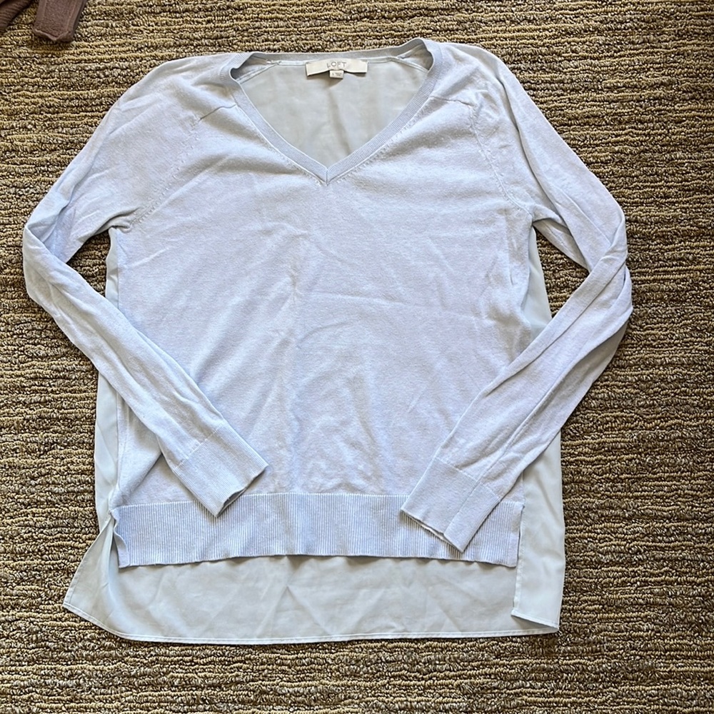 Loft Light Blue Sweater - Picture 1 of 3